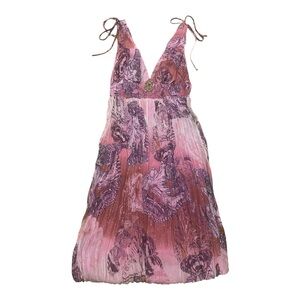 A.B.S Allen Schwartz Dress Butterfly Fairy Boho Dress With Sequins Size 4